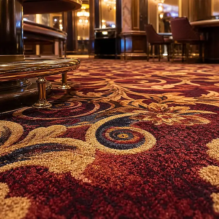 Luxe casinowol van muur tot muur tapijt