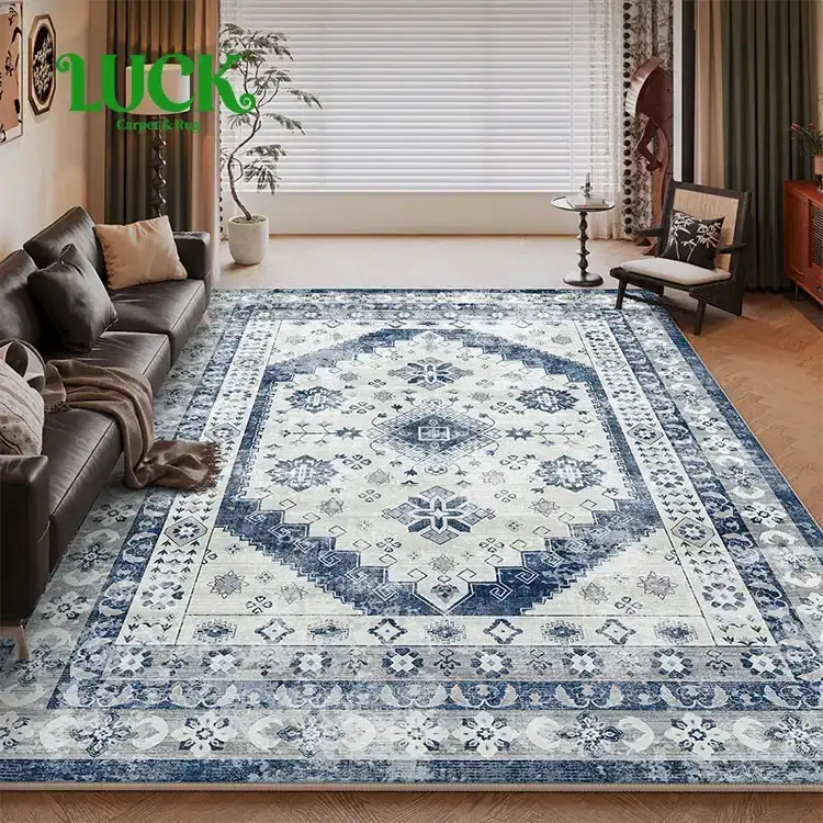 Polyester bedrukt vloerkleed met siliconen verpakking