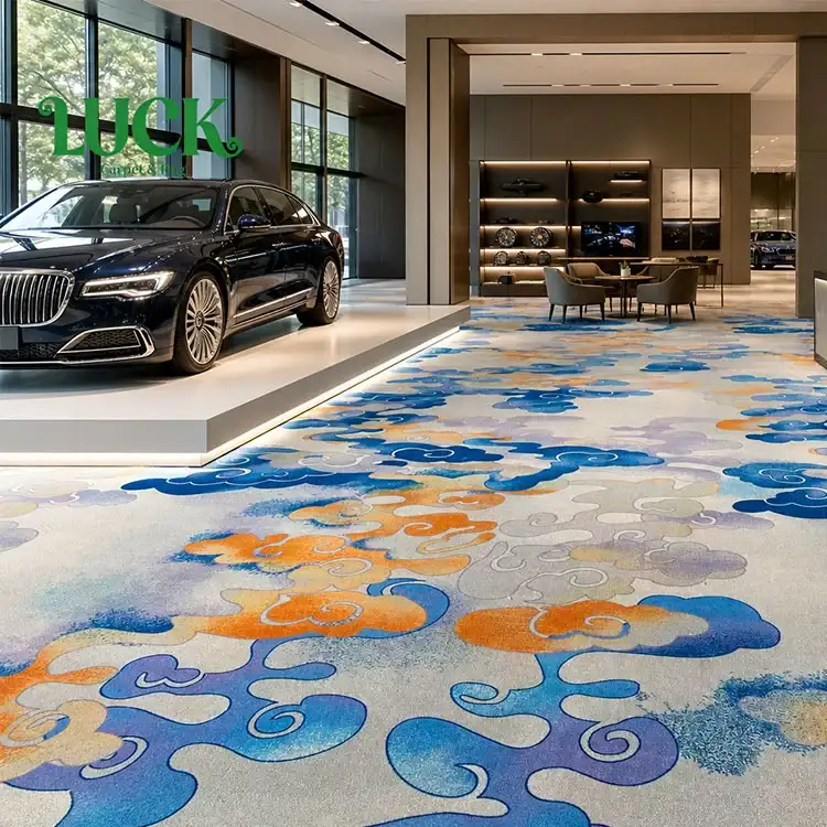 Polyester bedrukt kamerbreed tapijt voor showroom